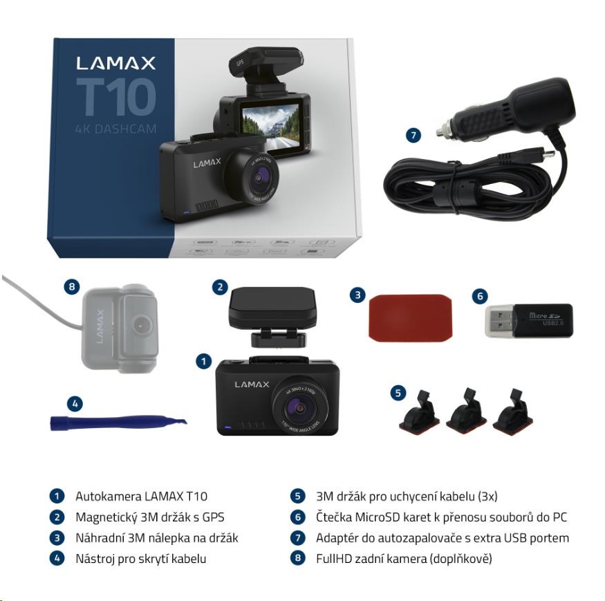 LAMAX T10 4K GPS (s hlášením radarů)6 