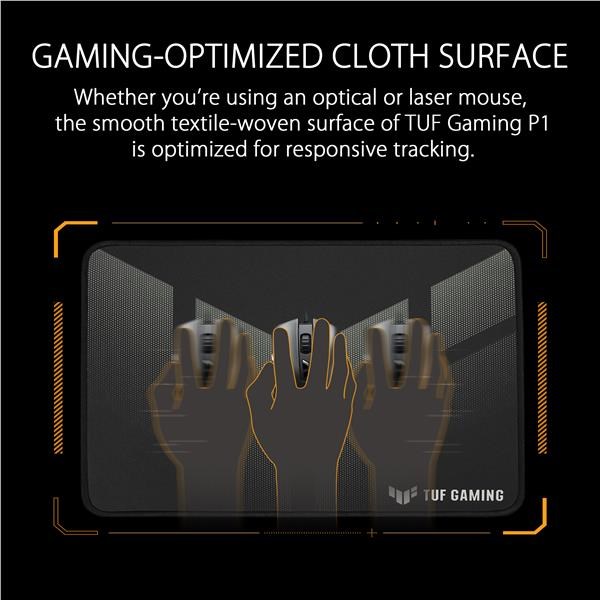 ASUS podložka pod myš TUF GAMING P1 (NC13), 260x360x2mm, textil5 