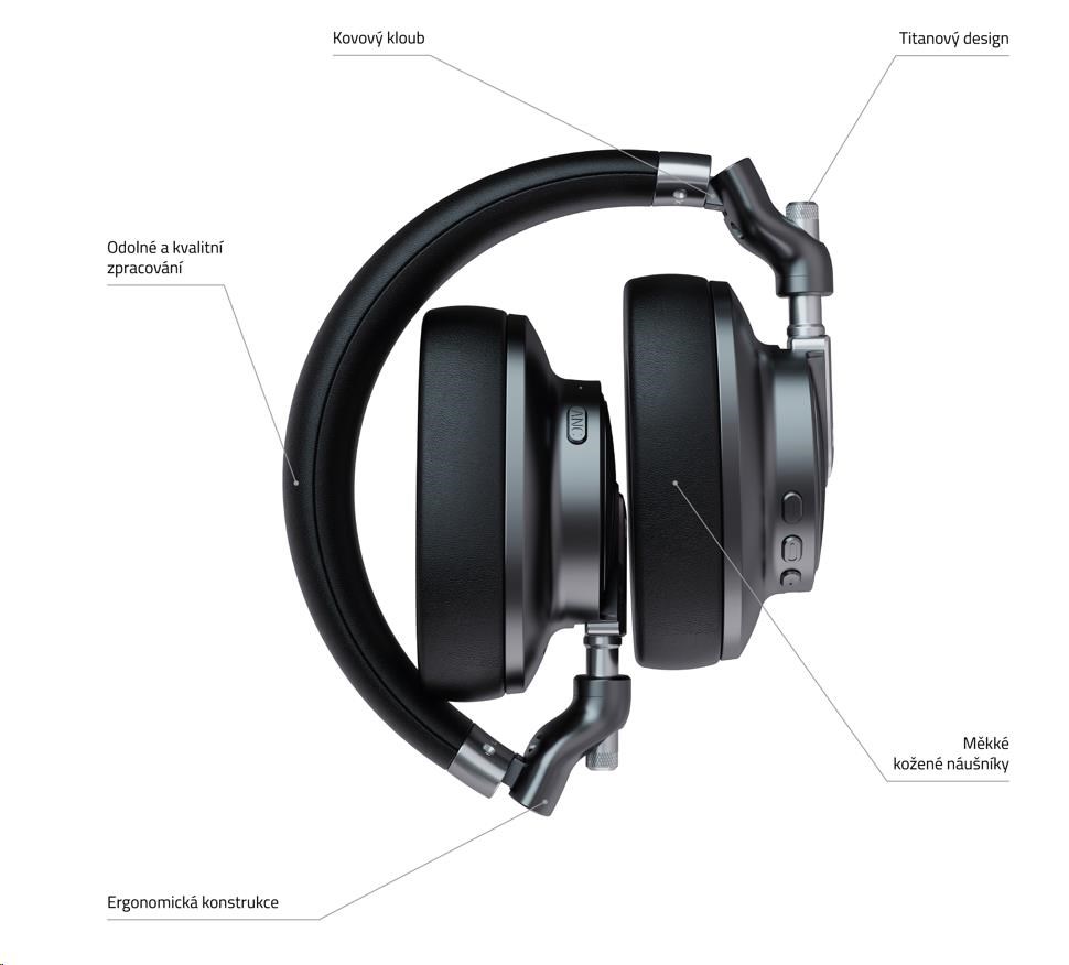 LAMAX HighComfort ANC náhlavní sluchátka s funkcí potlačení hluku5 