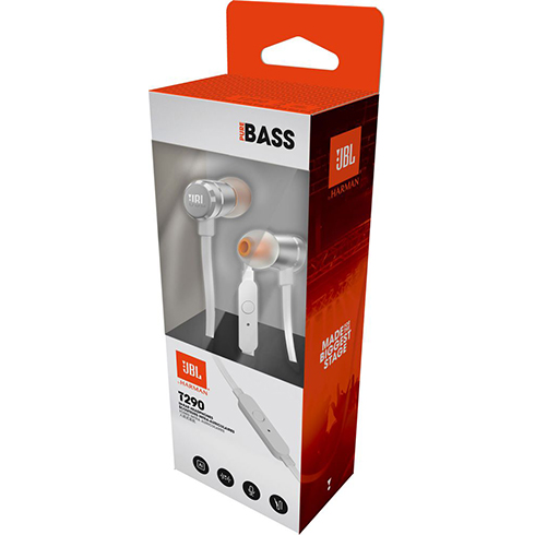 JBL T290 Silver slúchadlá5 