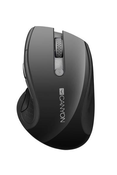 Canyon MW-01, Wireless optická myš USB, 6 tlač., 1000/1200/1600 dpi, LED senzor s modrým podsv., perleťovo čierna2 