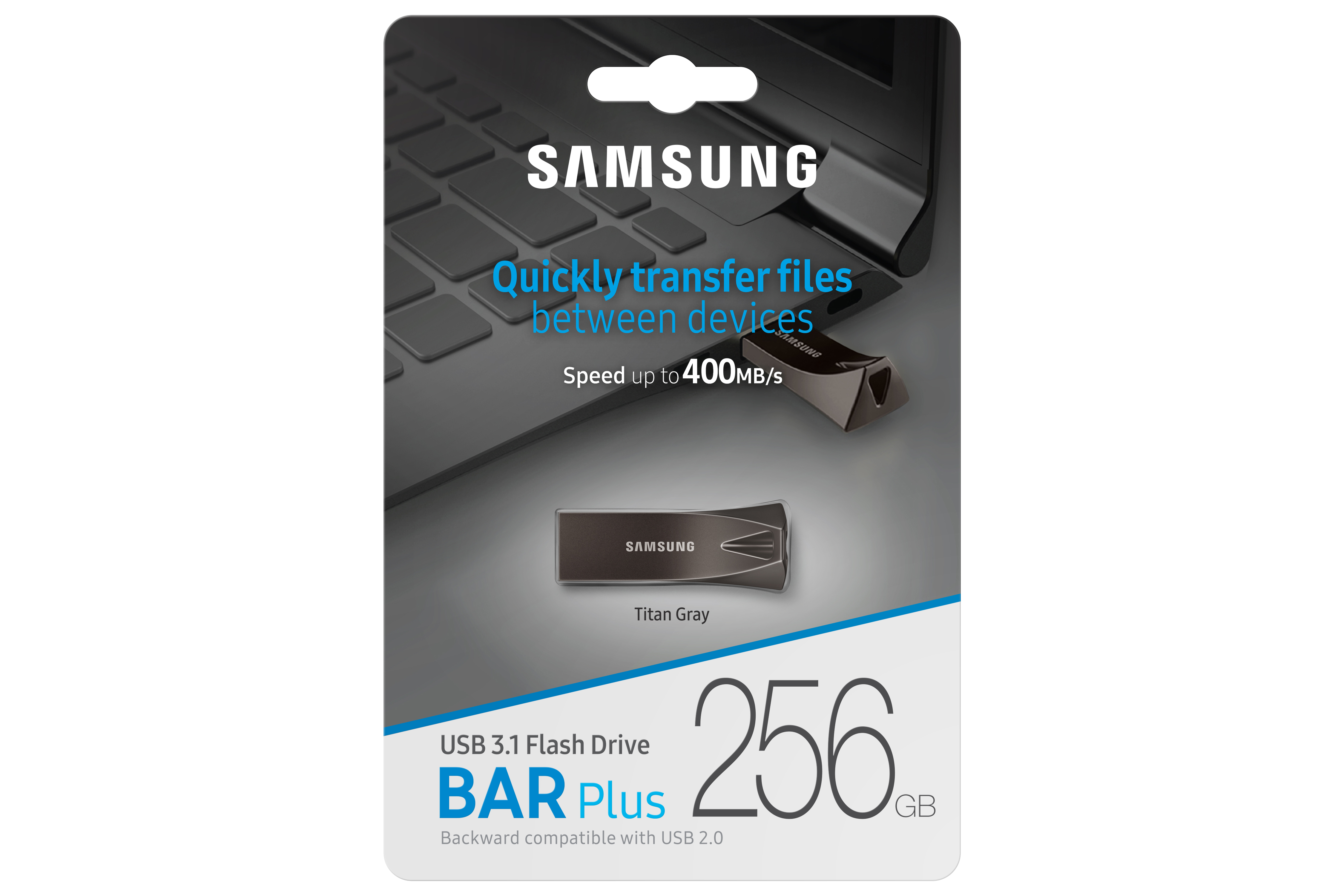 Samsung BAR Plus/ 256GB/ USB 3.2/ USB-A/ Titan Gray0 