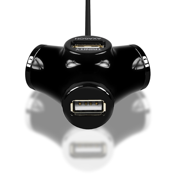 AXAGON HUE-X3B, 4x USB2.0 TRINITY hub, černý7 