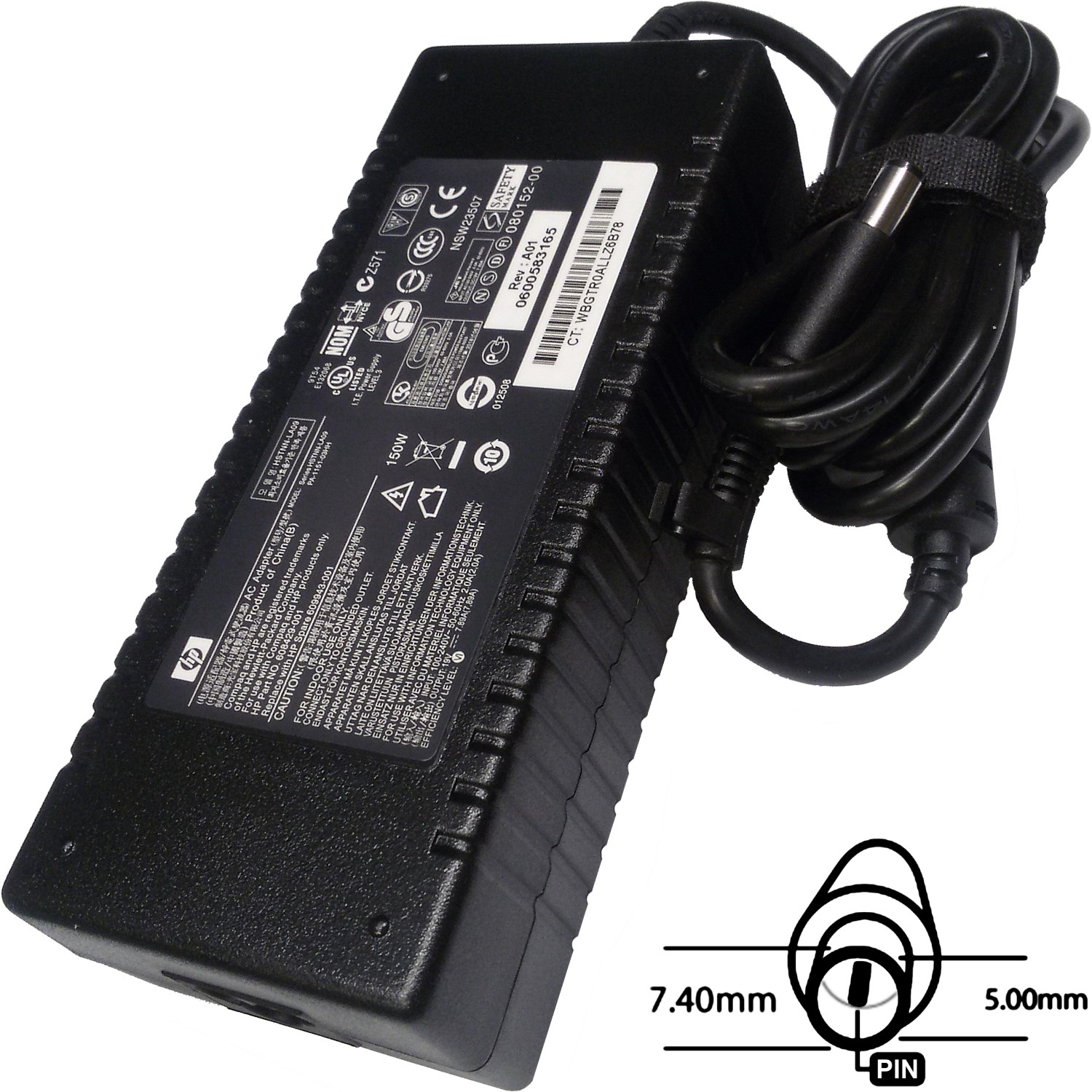 Napájací adaptér 150W, 18, 5V 7.4x5.0, originál HP0 