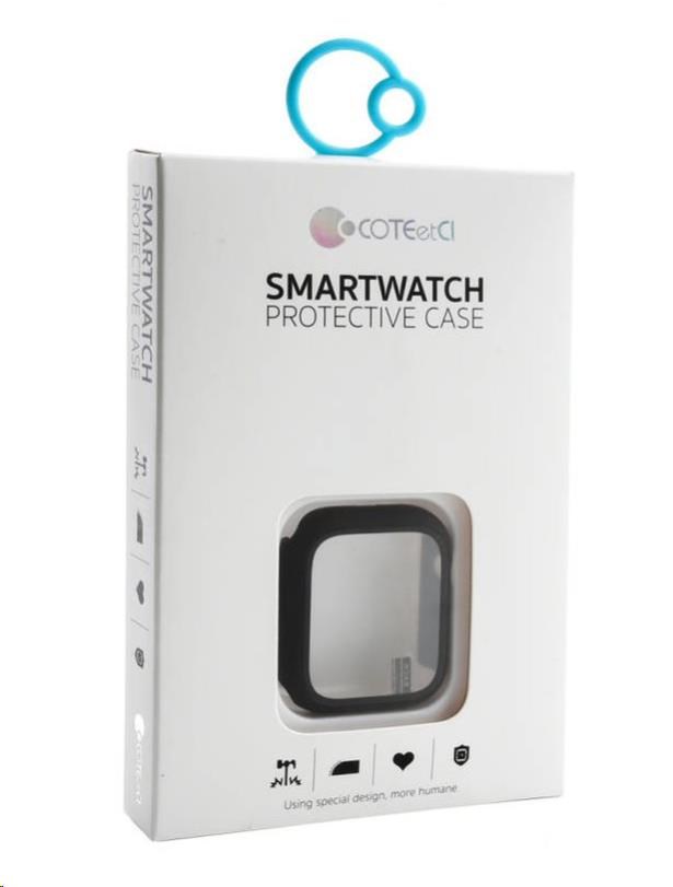 COTECi polykarbonátové pouzdro s ochranou displeje pro Apple Watch 41 mm černá1 
