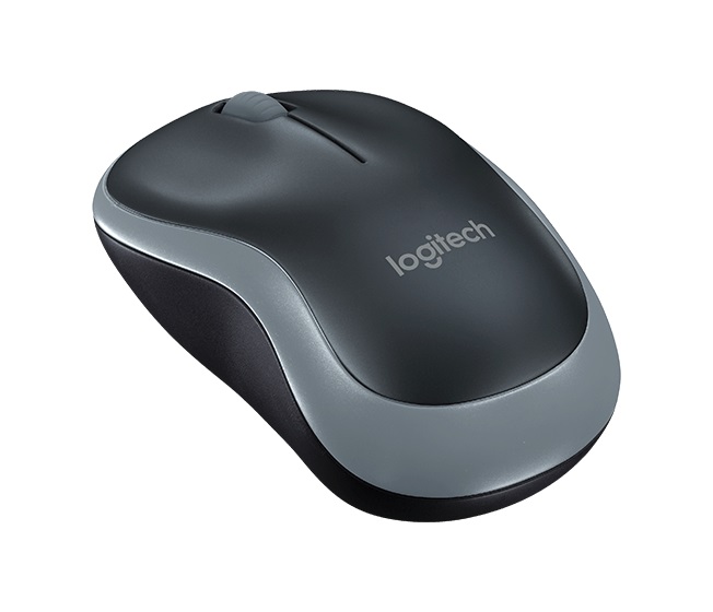 Logitech M185 nano/ Kancelárska/ Optická/ 1 000 DPI/ Bezdrôtová USB/ Šedá1 