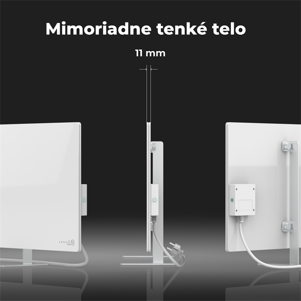AENO AGH1S Premium Eco Smart Ohrievač, Biely, WI-FI, max 700W, Infra2 