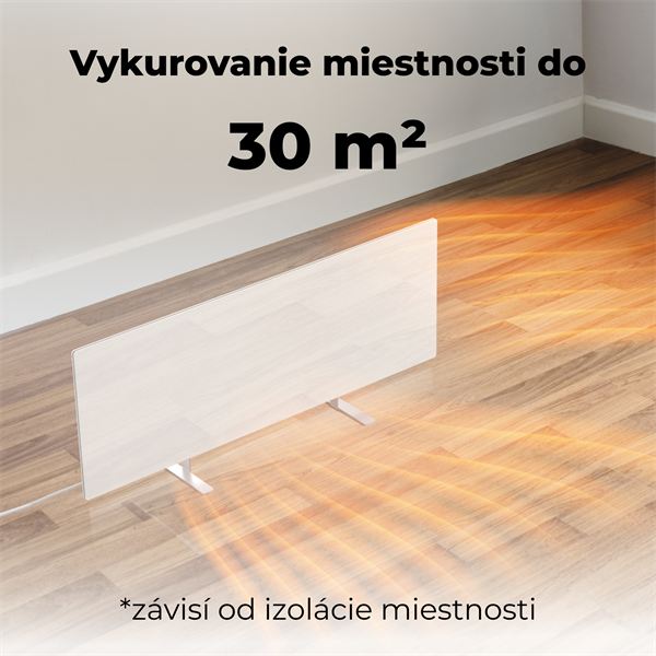AENO AGH1S Premium Eco Smart Ohrievač, Biely, WI-FI, max 700W, Infra4 
