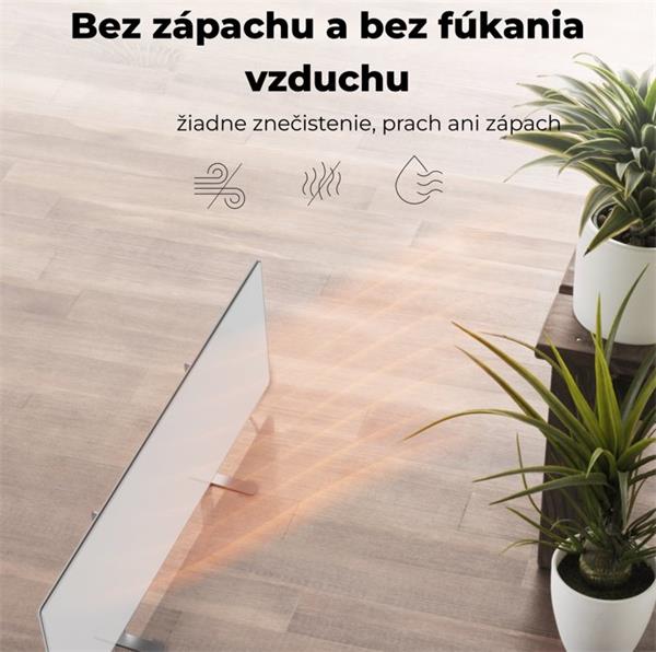 AENO AGH1S Premium Eco Smart Ohrievač, Biely, WI-FI, max 700W, Infra11 