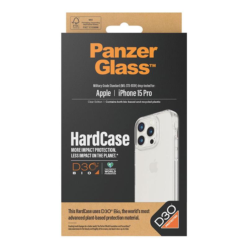 PanzerGlass kryt HardCase D30 pre iPhone 15 Pro - Clear3 