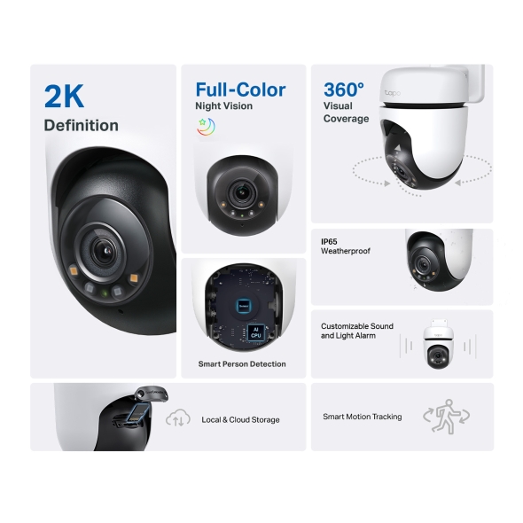 Tapo C510W Outdoor Pan/ Tilt Security WiFi Camera0 