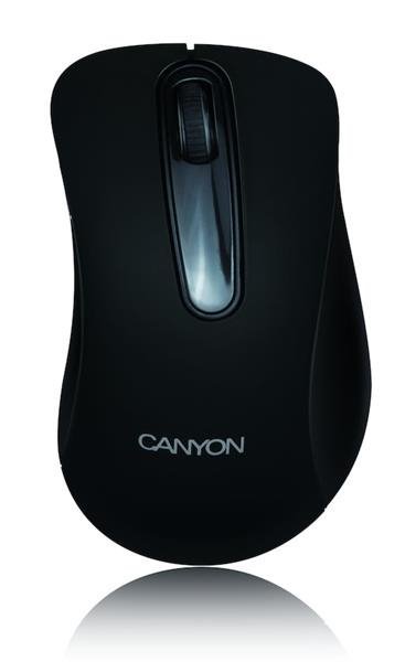 Canyon MW2, Wireless optická myš USB, 1200 dpi, 3 tlač, čierna0 