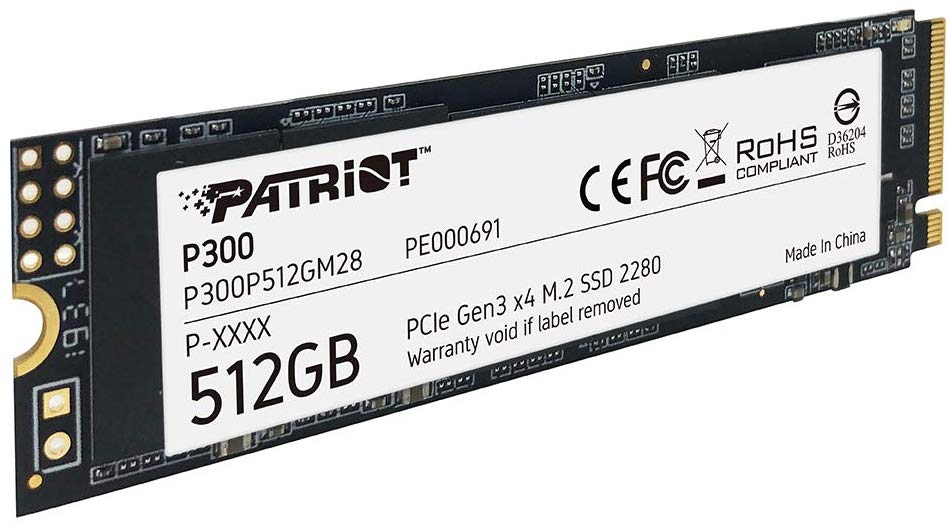 PATRIOT P300/ 512GB/ SSD/ M.2 NVMe/ 3R1 