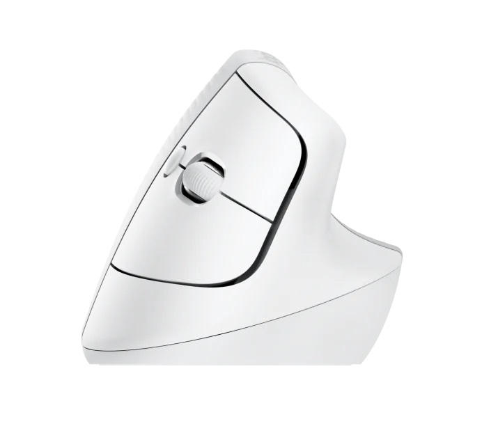 Logitech Lift/ Vertikálna/ Optická/ Pre pravákov/ 4 000 DPI/ USB+BT/ Svetlo šedá2 