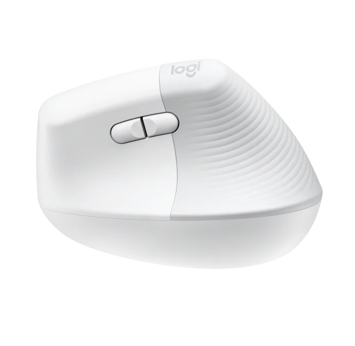 Logitech Lift/ Vertikálna/ Optická/ Pre pravákov/ 4 000 DPI/ USB+BT/ Svetlo šedá3 