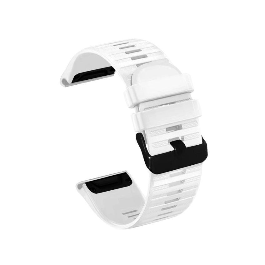 RhinoTech řemínek pro Garmin QuickFit silikonový outdoor 22mm bílý1 