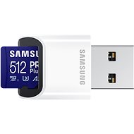 Samsung/ micro SDXC/ 512GB/ 180MBps/ USB 3.0/ USB-A/ Class 10/ + Adaptér/ Modrá0 