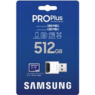 Samsung/ micro SDXC/ 512GB/ 180MBps/ USB 3.0/ USB-A/ Class 10/ + Adaptér/ Modrá1 