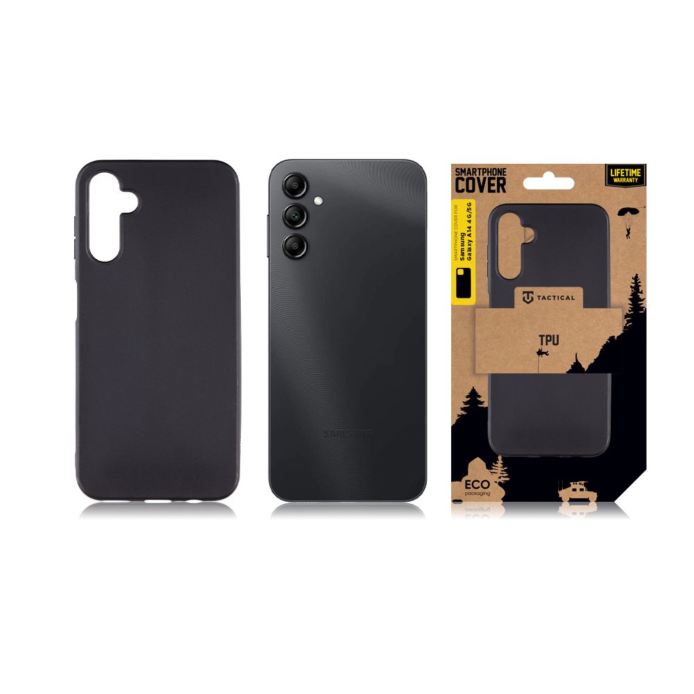 Tactical TPU Kryt pre Samsung Galaxy A14 4G/ 5G Black2 