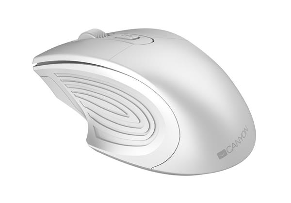 Canyon MW-15, Wireless optická myš Pixart 3065, USB, 1600 dpi, 4 tlač, perleťovo biela4 