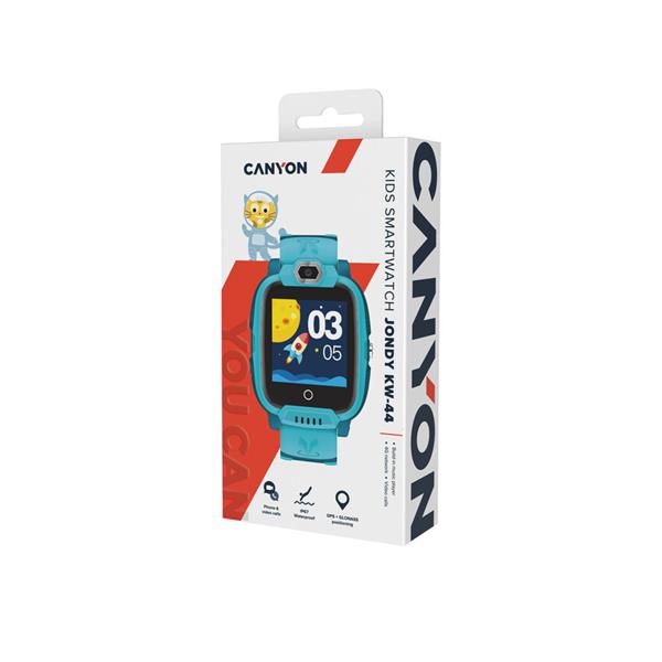 Canyon KW-44, Jondy, smart hodinky pre deti s funkciou 4G Video a GSM volaní, GPS tracking, displ. 1.44´´, fotoap, zelen2 