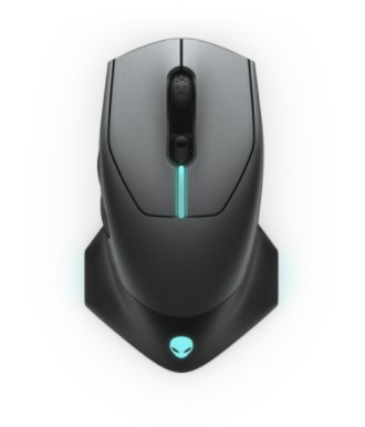DELL Alienware 610M Wired / Wireless  Gaming Mouse - AW610M (Dark Side of the Moon)3 