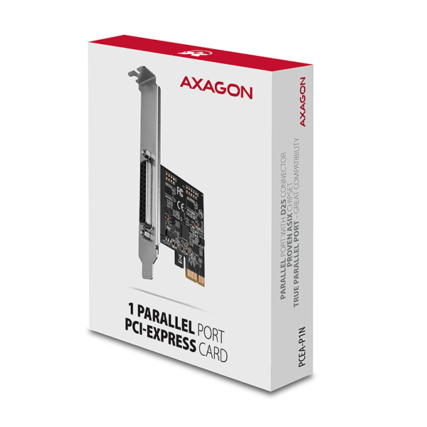 AXAGON PCEA-P1N, PCIe řadič - 1x paralelní port (LPT), vč. LP5 