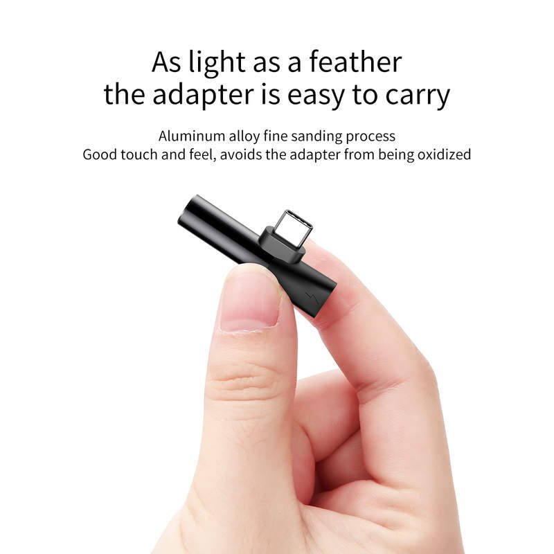 Baseus CATL41-01 Rozbočovač USB-C/ 3.5mm Jack Black3 