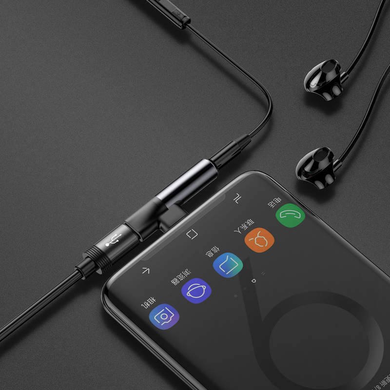 Baseus CATL41-01 Rozbočovač USB-C/ 3.5mm Jack Black6 
