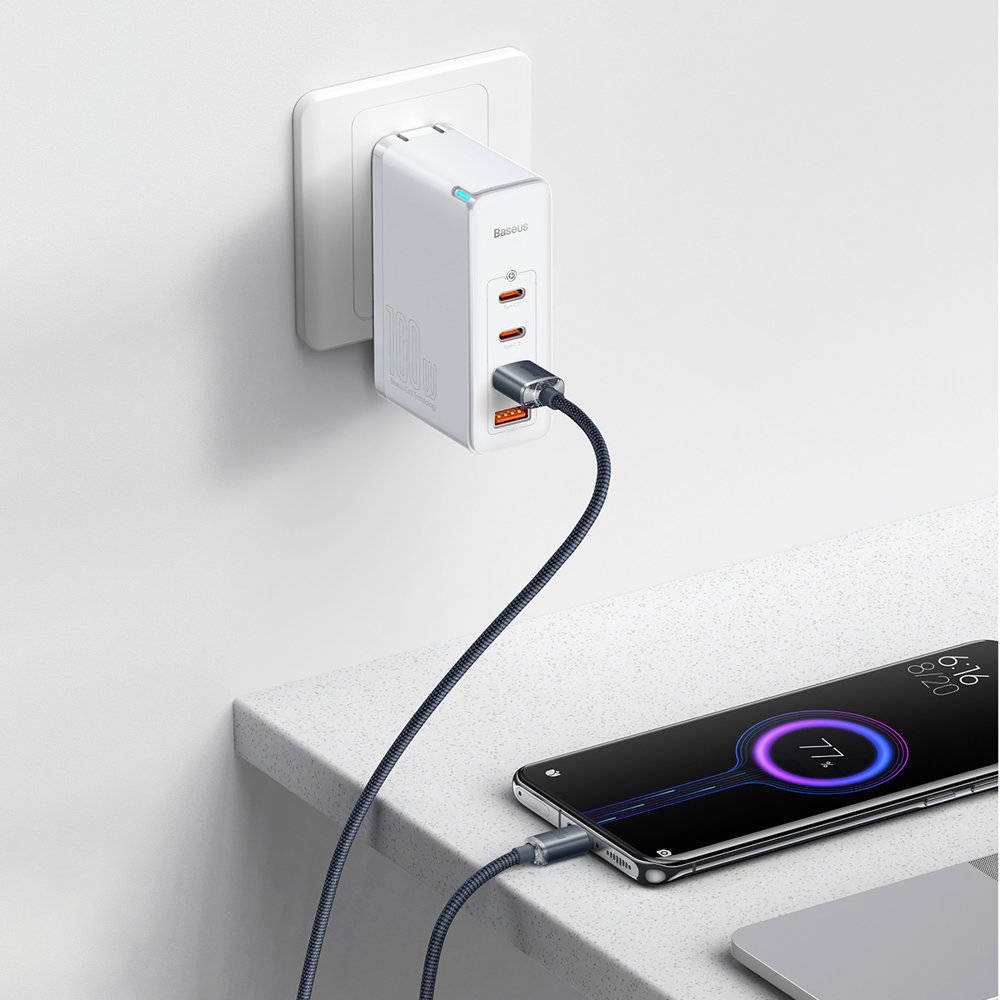 Baseus CAJY000501 Crystal Shine Series Dátový Kábel USB - USB-C 100W 2m Black6 