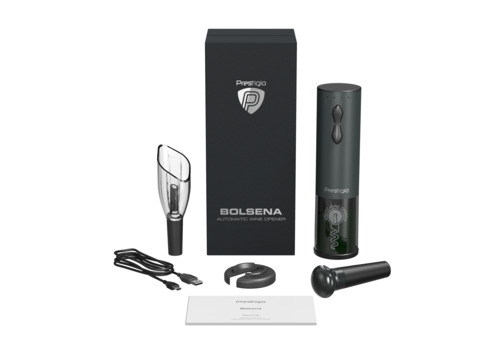 Prestigio Bolsena, automatický otvárač vína, otvorí až 80 fliaš na jedno nabitie13 
