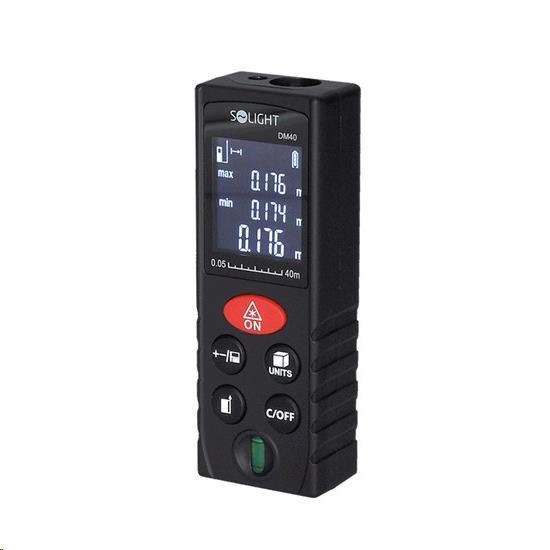 Solight laserový měřič vzdálenosti,  0, 05 - 40m3 