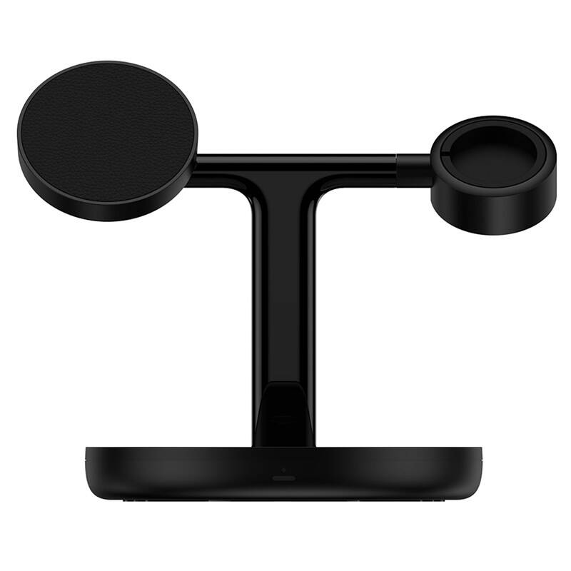 Baseus WXTE000101 Swan 3v1 Bezdrôtový Magnetický Nabíjací Stojan 15W Black0 
