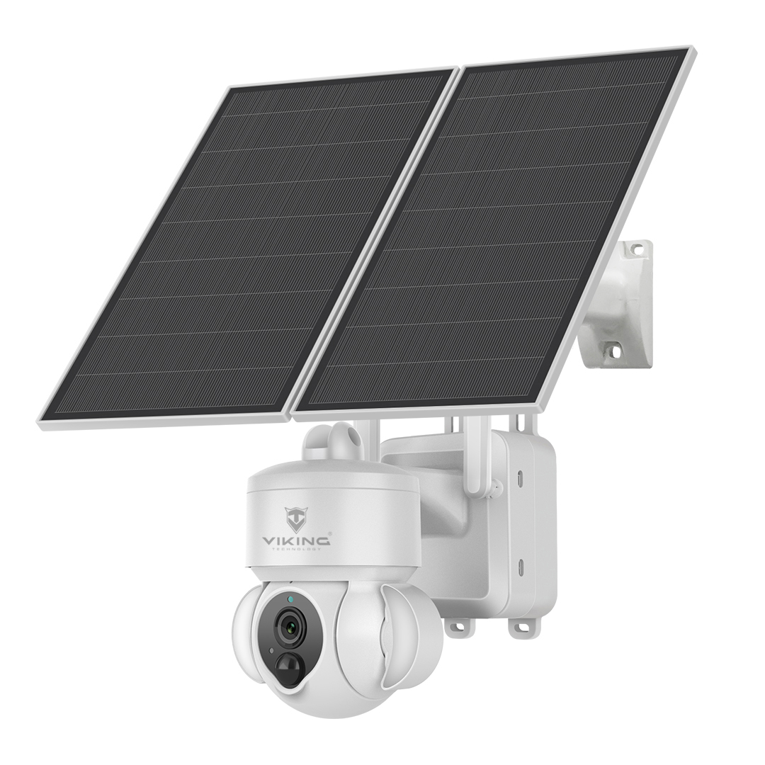 Solárna HD kamera Viking HDs03 4G/ 20000mAh/ farebné nočné videnie/ IP66/ aplikácia/ notifikácia/ biela1 