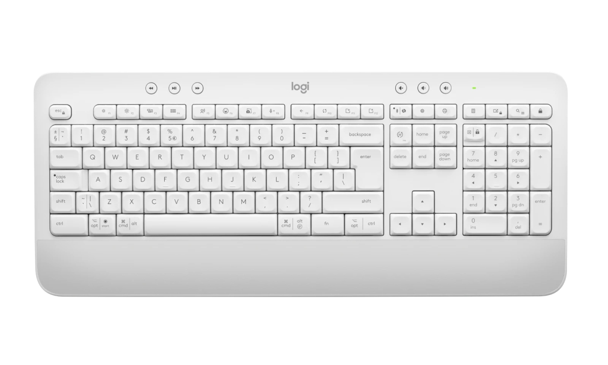 Logitech Klávesnice Signature K650, CZ-SK, bílá/šedá0 