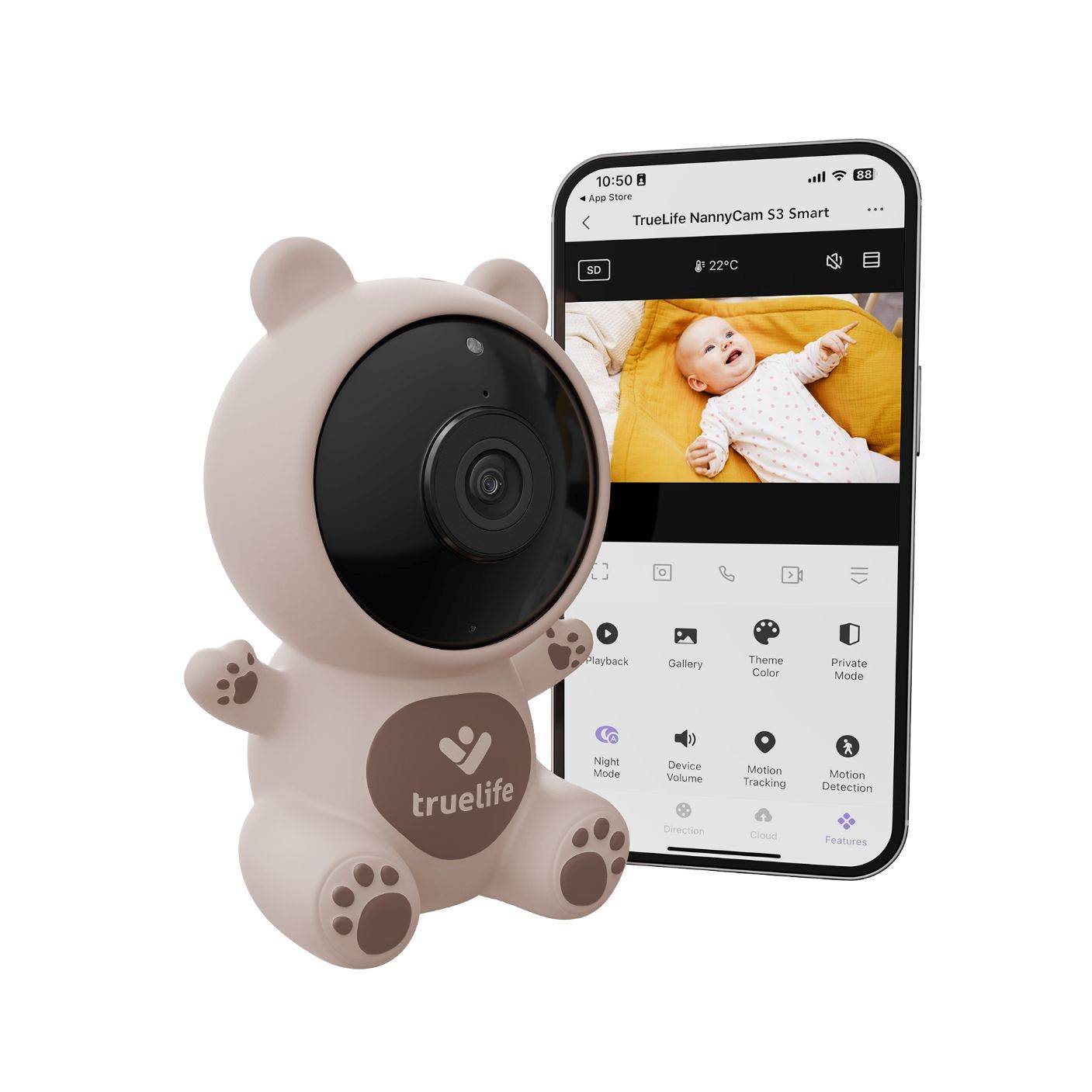 TrueLife NannyCam S3 Smart - digitální video chůvička1 