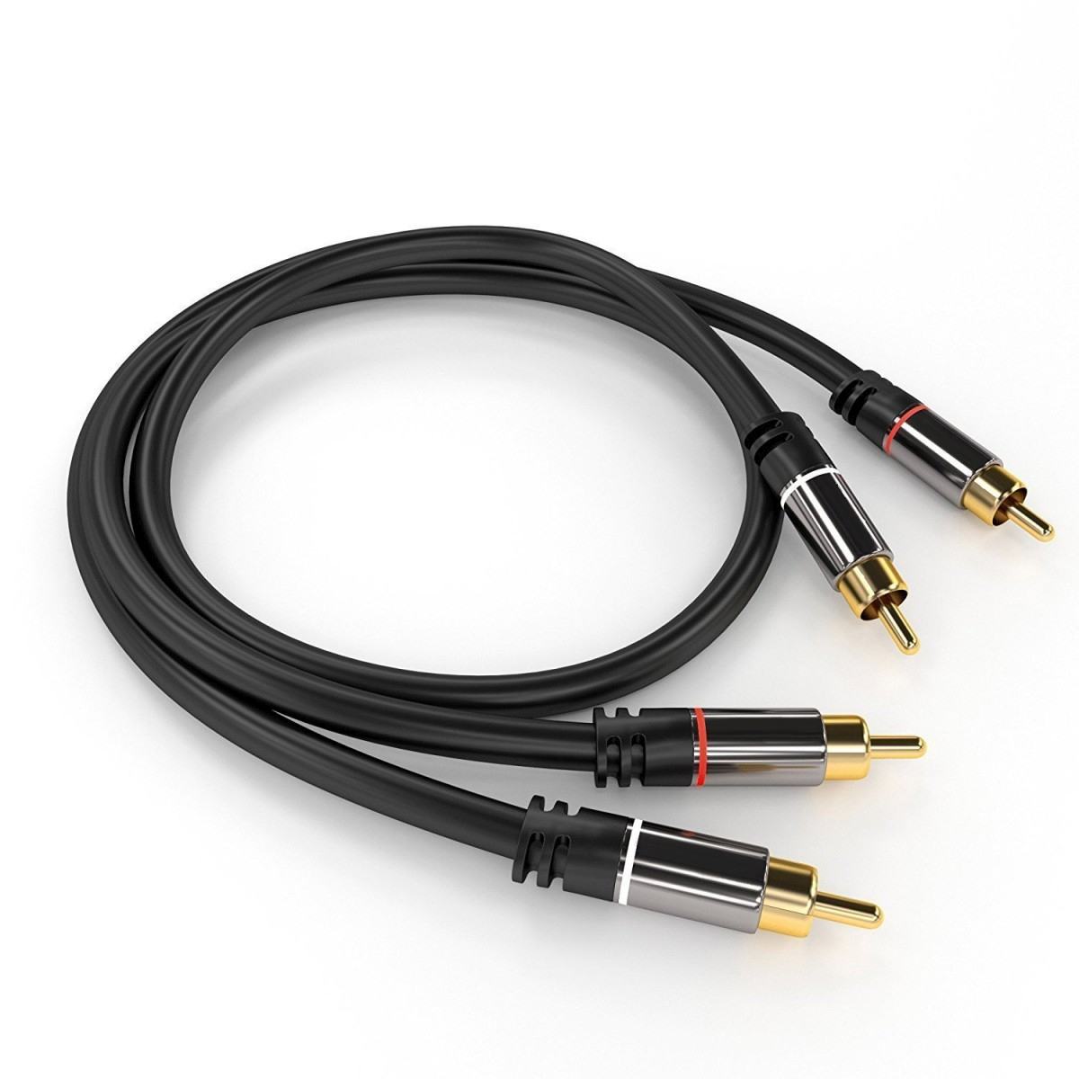 PremiumCord HQ tienený kábel 2x CINCH-2x CINCH M/ M 3m1 