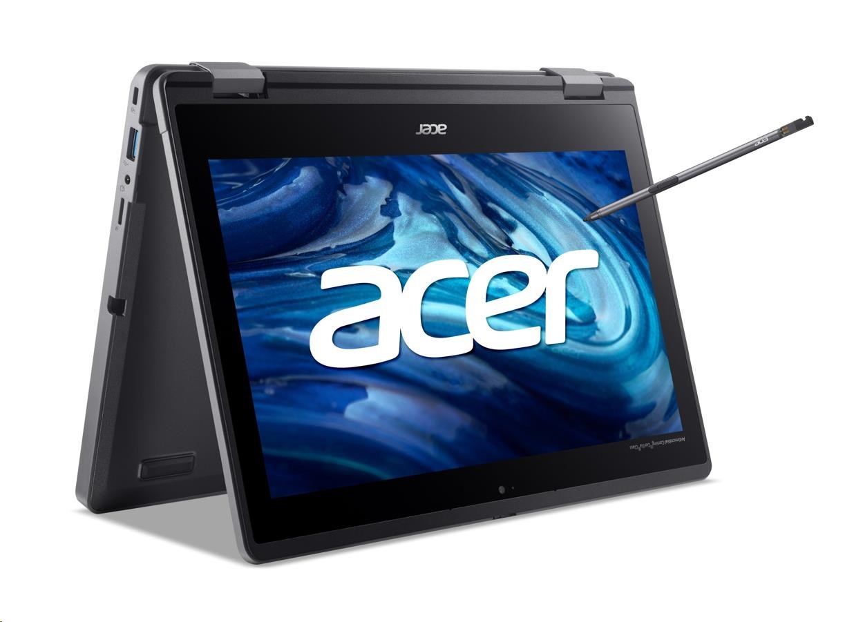 ACER NTB EDU TravelMate Spin B3 (TMB311RN-33-TCO-C0QL), Intel N100, 11.6" FHD, 4GB, 128G SSD, Intel UHD, W11P, Black9 