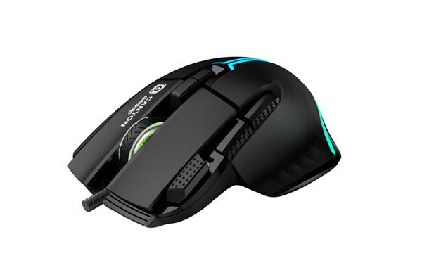 Canyon GM-636, Fortnax herná myš, drôtová, optická, 20.000dpi, odozva 1ms, 9 progr. tlač,  6 režimov RGB podsv., čierna1 