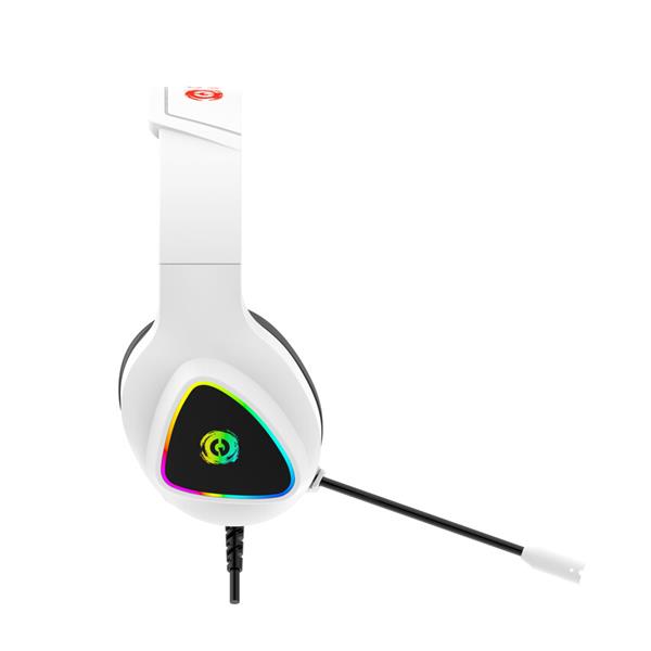 Canyon GH-6, Shadder herný headset, USB / 2x 3.5mm jack, 2m kábel, multicolor RGB podsvietenie, biely2 