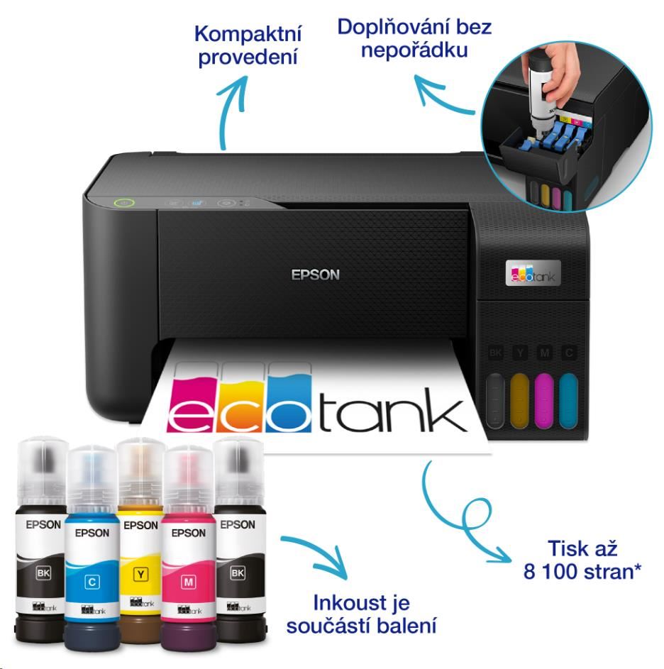 Epson EcoTank L3230 A4 color MFP, USB2 