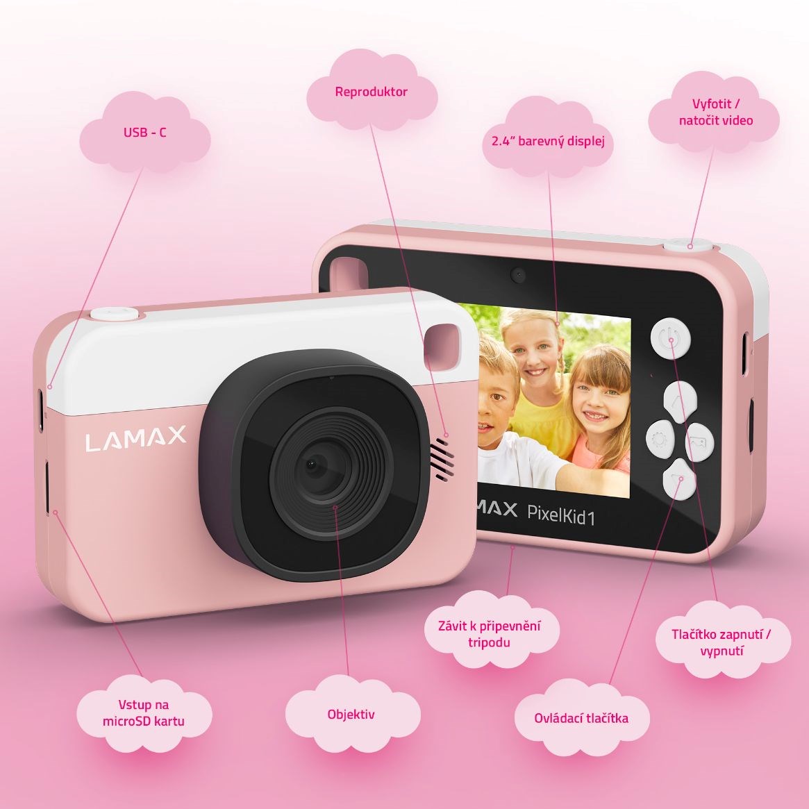 LAMAX PixelKid1 Pink3 