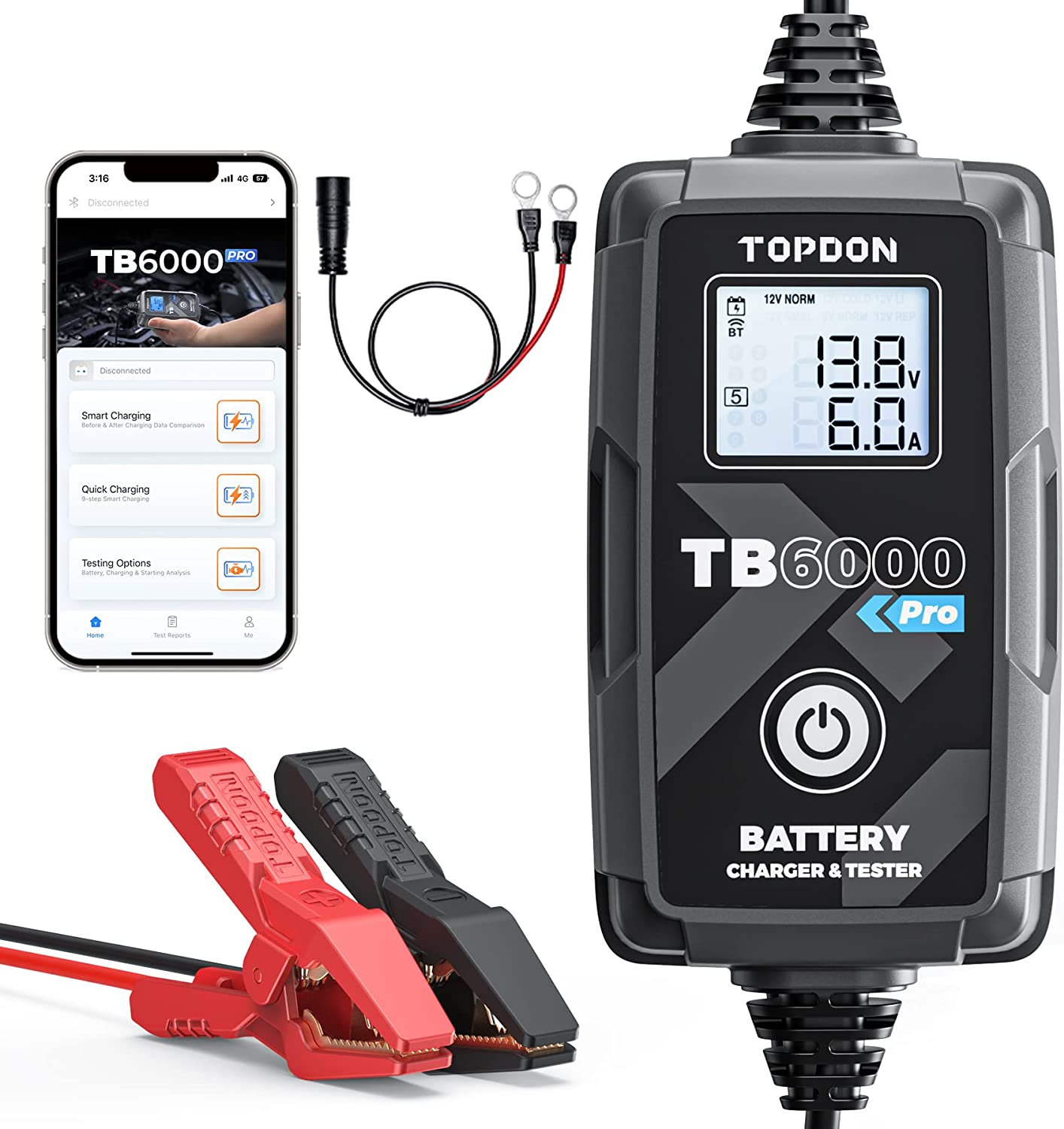 TOPDON Nabíjačka a tester batérie TB6000Pro0 