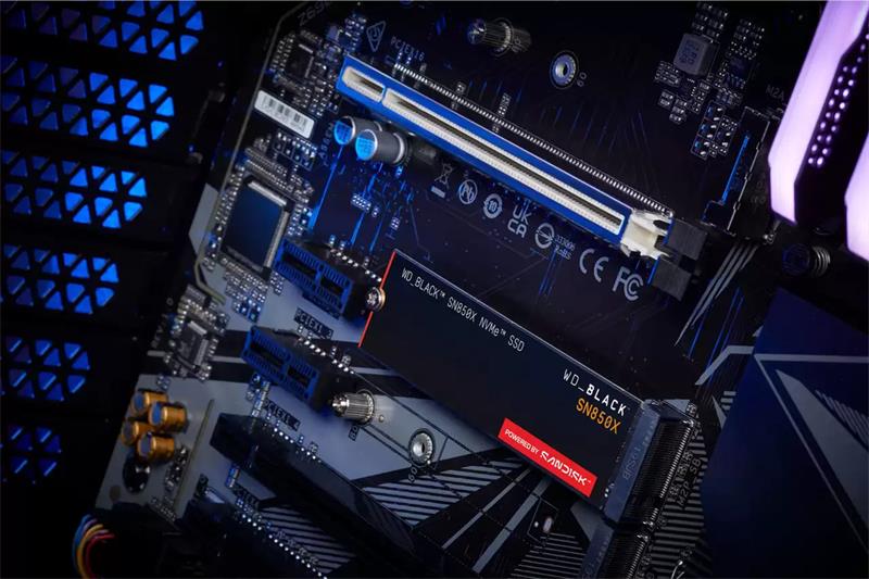 WD Black SN850X SSD Powered by SanDisk 1TB M.2 NVMe Gen4 7300/6300MBps3 