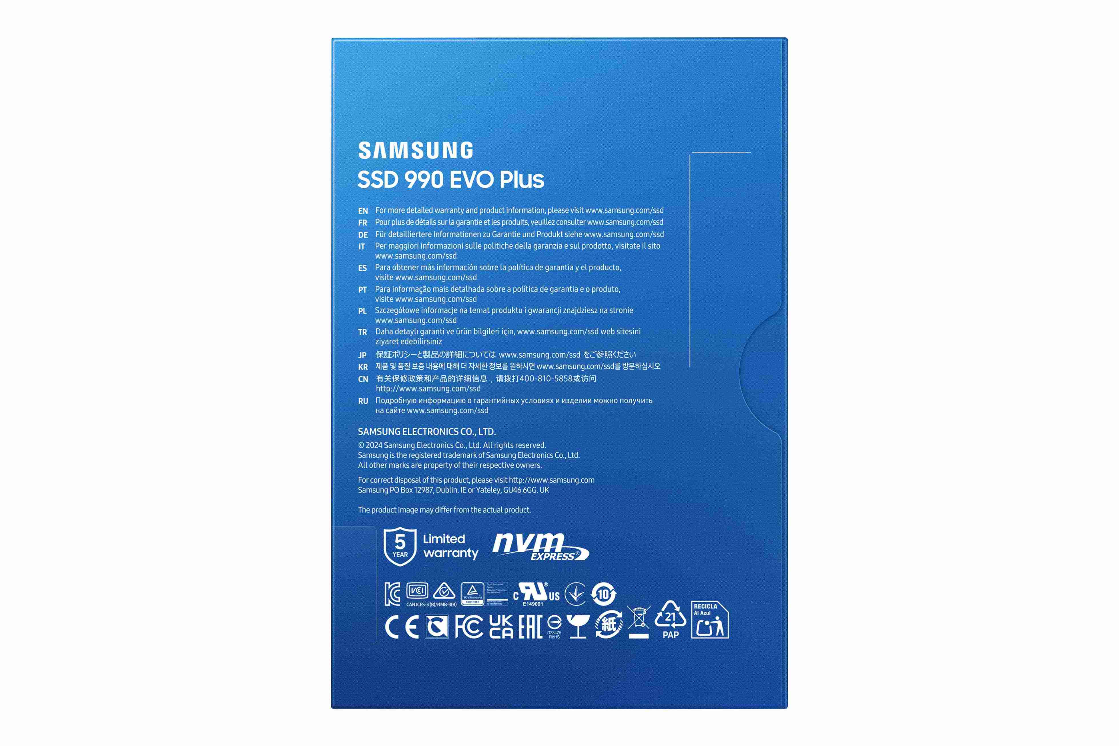 Samsung 990 EVO Plus/ 1TB/ SSD/ M.2 NVMe/ Čierna/ 5R5 