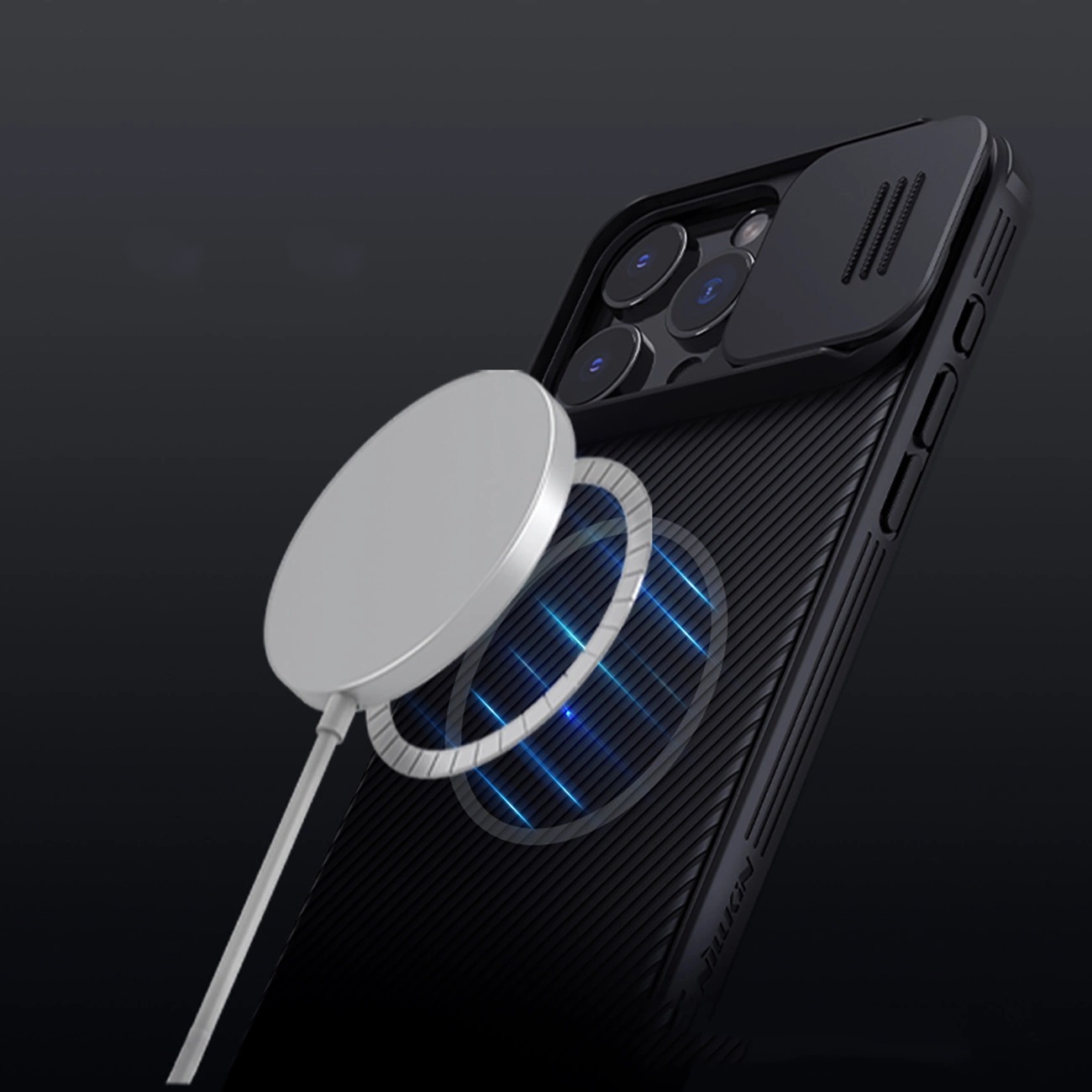Nillkin CamShield PRO Magnetic Zadný Kryt pre Apple iPhone 16 Pro Max Black7 
