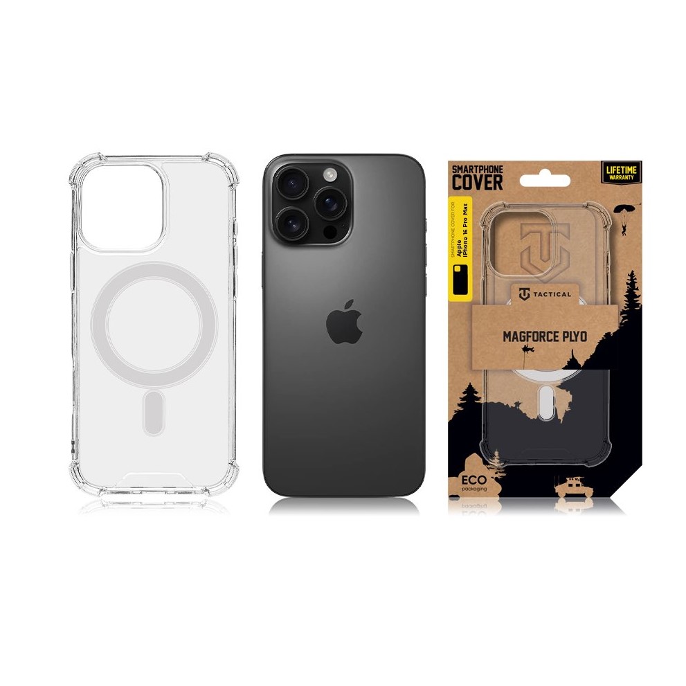 Tactical MagForce Plyo Kryt pre Apple iPhone 16 Pro Max Transparent2 