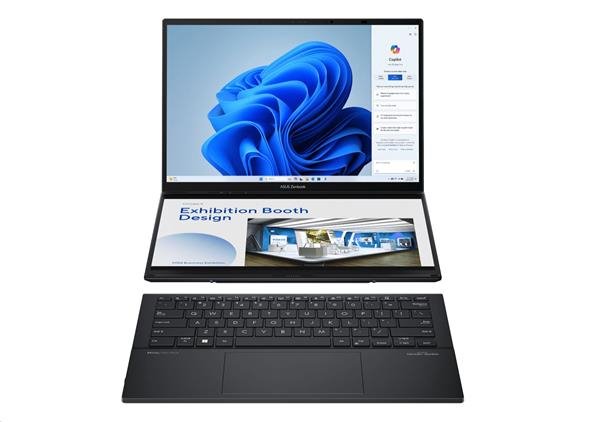 ASUS Zenbook Duo UX8406CA-OLED166X, Core Ultra 9 285H, 2x14.0˝ 2880 x 1800/Touch, UMA, 32GB, SSD 1TB, W11Pro, pero, puzd7 
