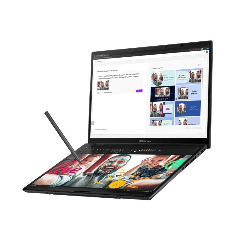 ASUS Zenbook Duo/Core U9-285H/32GB/1TB SSD/Arc 140T/14"OLED/Win11Pro/Gray2 
