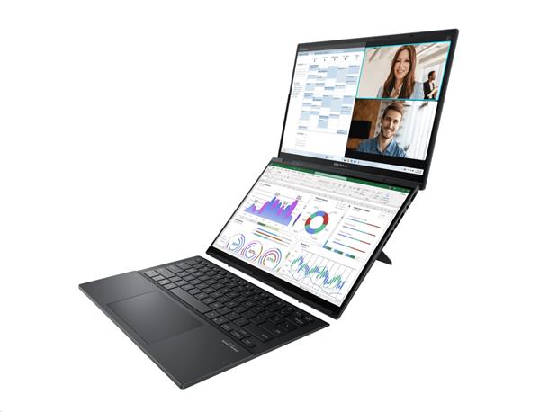 ASUS Zenbook Duo UX8406CA-OLED166X, Core Ultra 9 285H, 2x14.0˝ 2880 x 1800/Touch, UMA, 32GB, SSD 1TB, W11Pro, pero, puzd6 